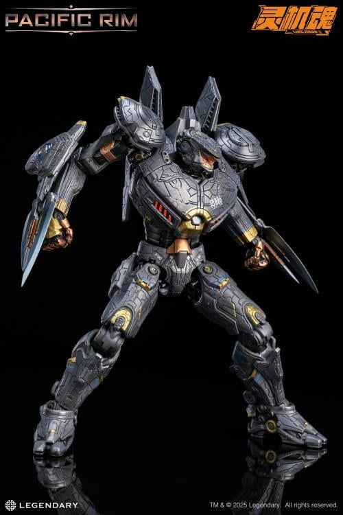 From Pacific Rim comes an all new action figure of Striker Eureka by LingJiHun! This highly detailed figure captures the awesome mecha's look from the film and is highly articulated to create a variety of poses. Equipped with additional parts and accessories to customize the figure, this is one figure you won't want to miss out on! Get ready to fight the kaiju and defend mankind when you order your figure today!