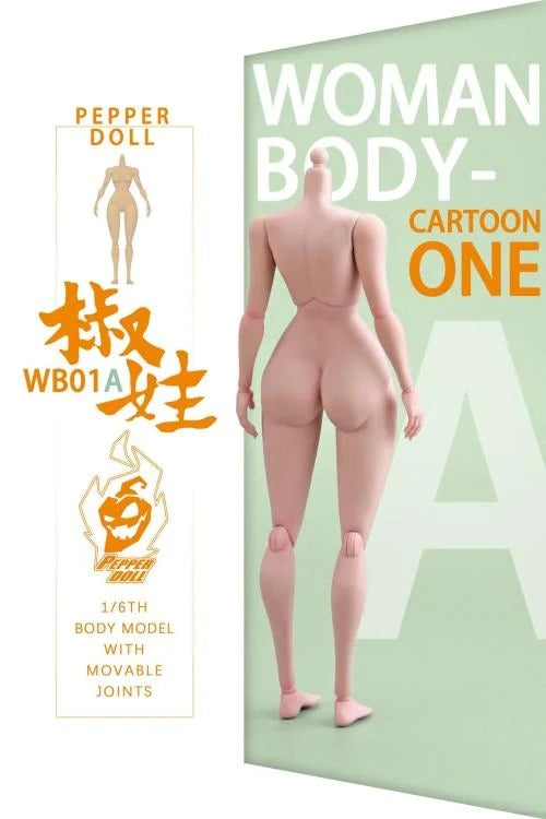 The Pepper Doll Comic Female 1/6 scale figure body by Chili Toys is highly poseable!