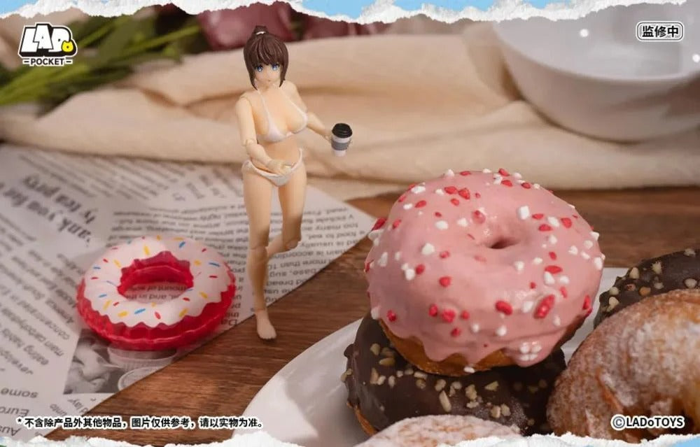 From LADo Toys comes the original character Swimsuit Girl as part of the Pocket Girl action figure line! This pocket sized figure, standing around 4 inches in height, displays a girl wearing a white swimsuit with multiple points of articulation for creating a variety of fun poses. Don't miss your chance to add it to your collection!