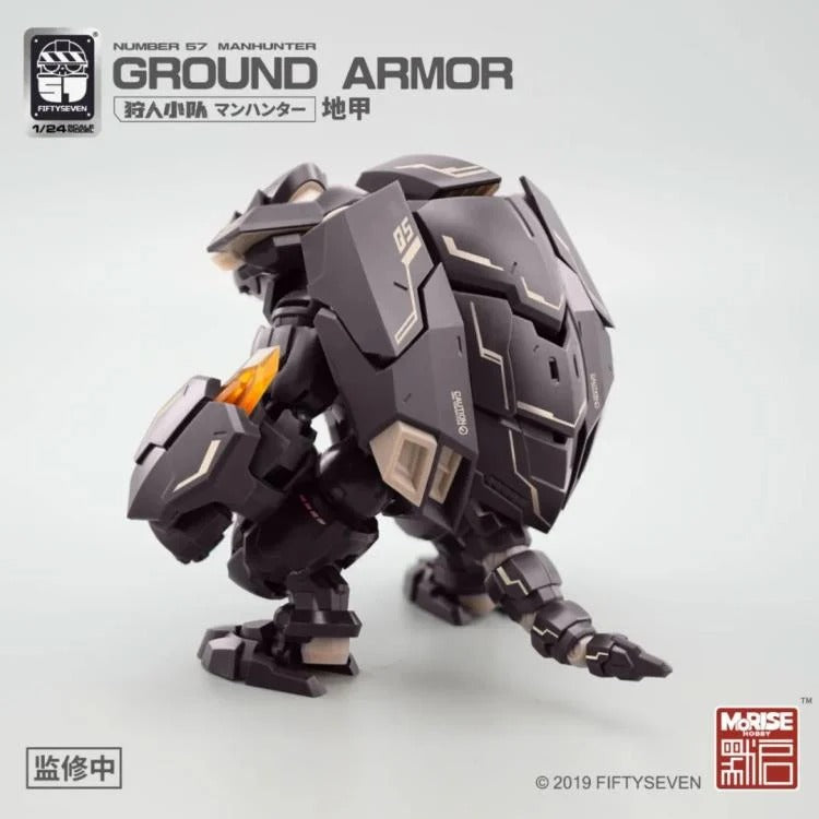 From MoRise Hobby comes the Manhunter Ground Armor 1/24 scale model kit. This detailed model kit is highly articulated and features a robotic turtle inspired design that comes fully packed with an impressive arsenal of weapons. Don't miss out on adding this fun model kit to your collection!