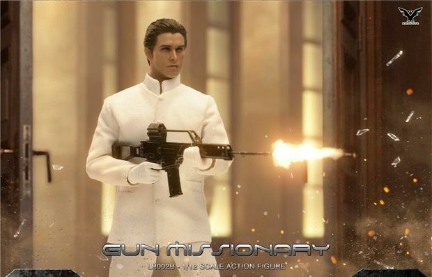 Brotoys 1/12 Gunfighter Preacher Set of 2 (Black and White)