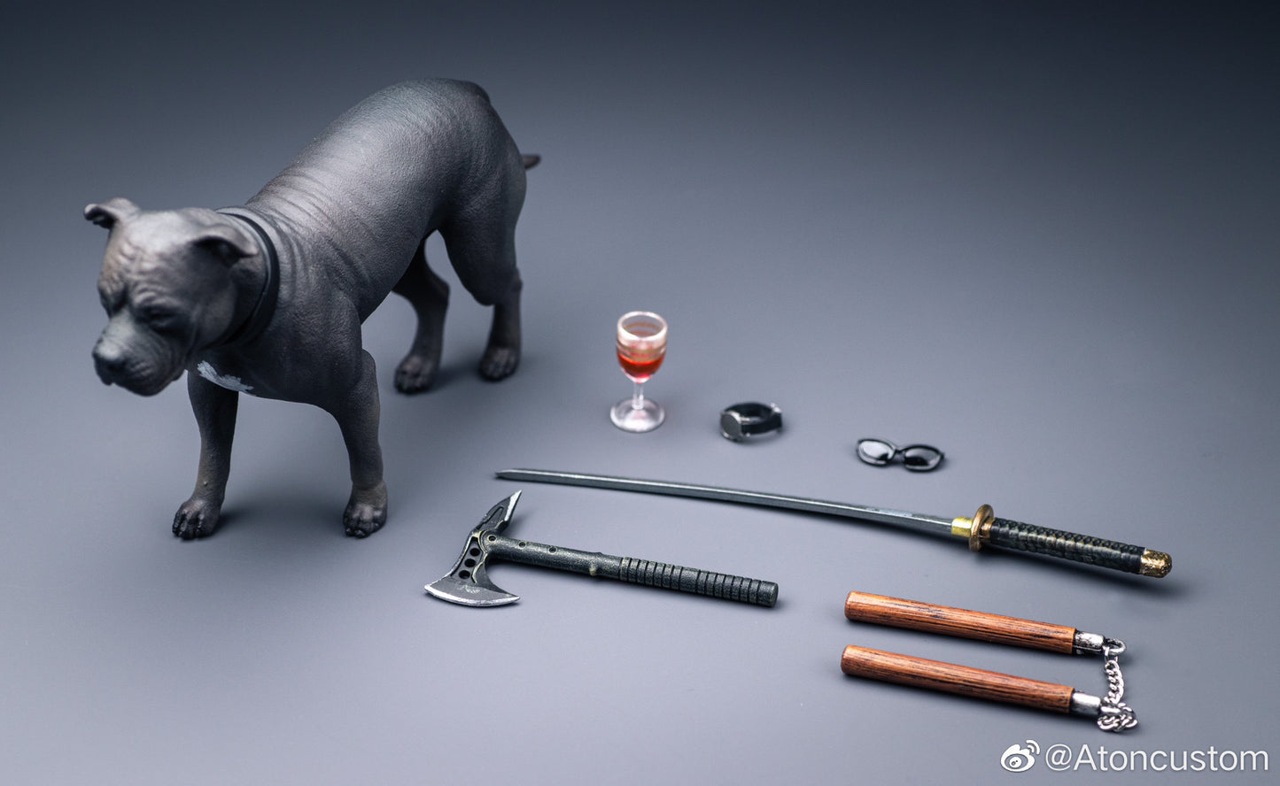 Aton Custom 1/12 Mr Wick Action Figure (ver. B)