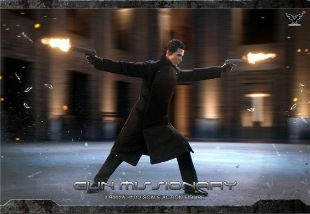 Brotoys 1/12 Gunfighter Preacher Set of 2 (Black and White)