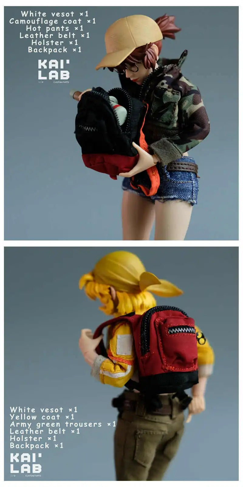 (Pre-order) KaiLab 1/12 suit Tunshi Romankey Female Camouflage set