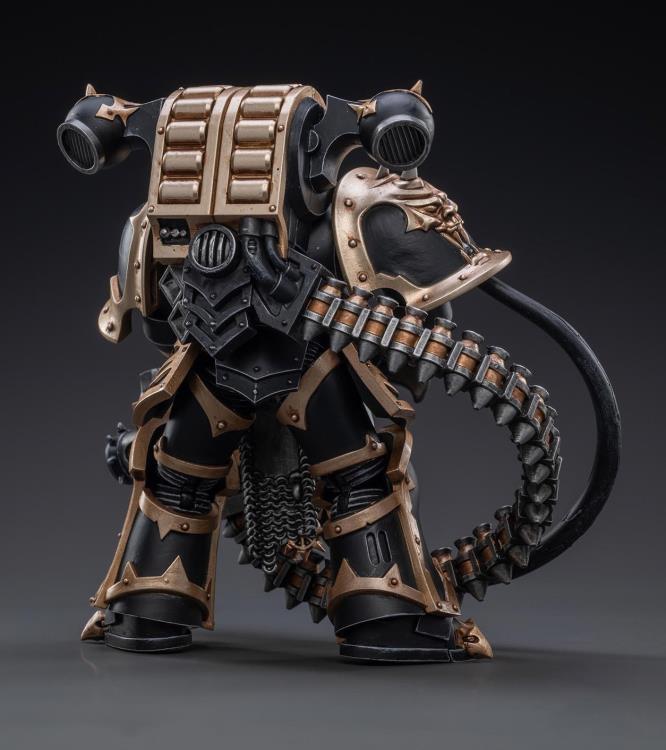 Joy Toy brings the Black Legion Havocs Marine to life with this 1/18 scale figure. The JoyToy Black Legion is a Traitor Legion of Chaos Space Marines that is the first in infamy, if not in treachery, whose name resounds as a curse throughout the scattered and war-torn realms of Humanity. Recreate the most important battles with this highly detailed and articulated figure.