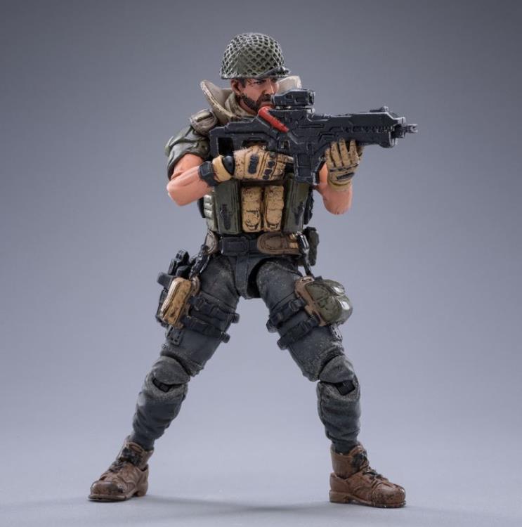 Joy Toy Gregson figure is incredibly detailed in 1/18 scale. JoyToy figure is highly articulated and includes weapon accessories as well as several pieces of removable gear.
