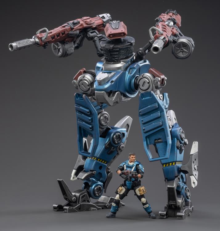 Joy Toy Dark Source Purge 01 Combination Warfare Mecha (Blue Vers.) 1/25 Scale Figure. JoyToy military vehicle series continues with the Purge 01 Combination Warfare Mecha and pilot figure!