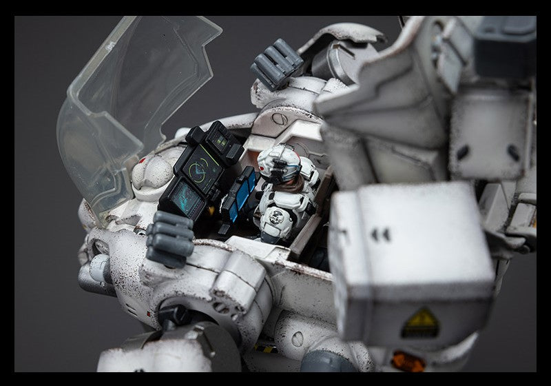 Joy Toy's military vehicle series continues with the Tiekui Dual Pilot Mecha and pilot figures! Each 1/25 scale articulated military mech and pilot features intricate details on a small scale and comes with equally-sized weapons and accessories.