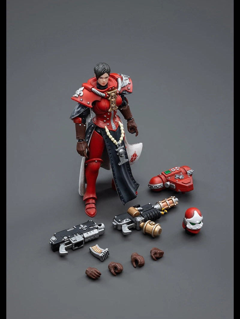 Joy Toy brings the Adepta Sororitas, also known as the Sisters of Battle, from Warhammer 40k to life with this new series of 1/18 scale figures! An all-female subdivision of the Ecclesiarchy religious organization, these warriors serve as the organization's fighting arm and mercilessly root out corruption. Each figure typically includes interchangeable hands and weapon accessories and stands between 4" and 6" tall.