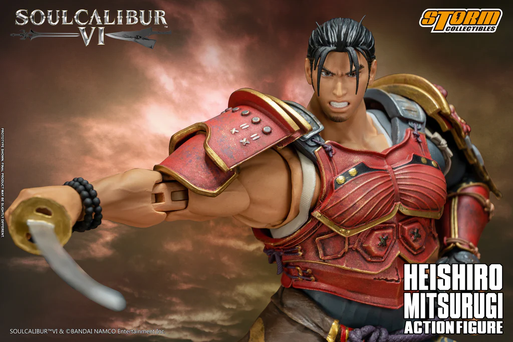 HEISHIRO MITSURUGI will be the first character to be released from Soulcalibur seires. Mitsurugi is the most iconic playable character that appears in every Soulcalibur game. He is a master swordsman turned wandering mercenary from Japan ever looking for the ultimate sword and a challenge, who is a rival of Taki and Algol and the enemy of Setsuka. Mitsurugi has only one goal in mind, is to seek out the strongest warrior and challenge them to a duel then become the strongest warrior in history.
