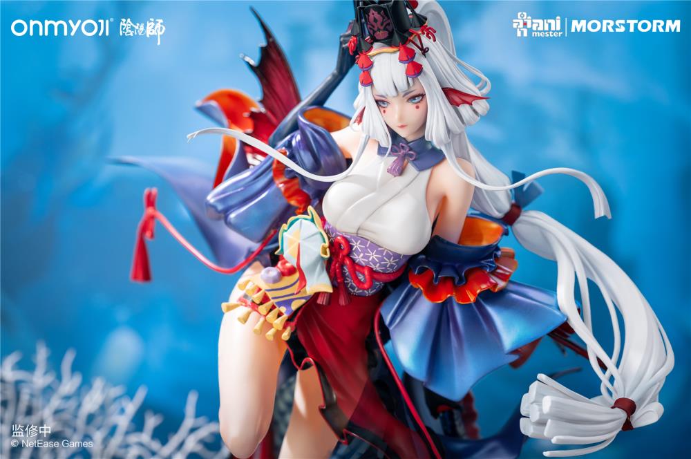From the mobile game, Onmyoji comes a 1/4th scale figure of the character Senhime. Standing nearly 20 inches, this figure will make a statement in any collection!