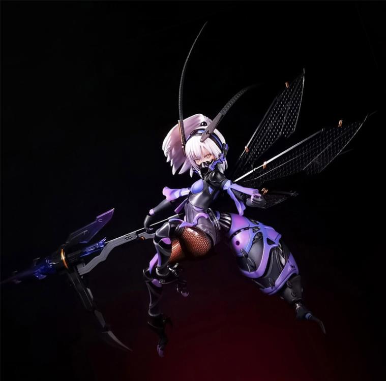 The Argidae Girl BEE-04R figure is based on an illustration by Mogumo in 1/12 scale! With several removable parts and a movable eyeball gimmick, this figure is easily customizable for your collection! The base of the figure even includes storage for smaller additional parts when they are not in use!