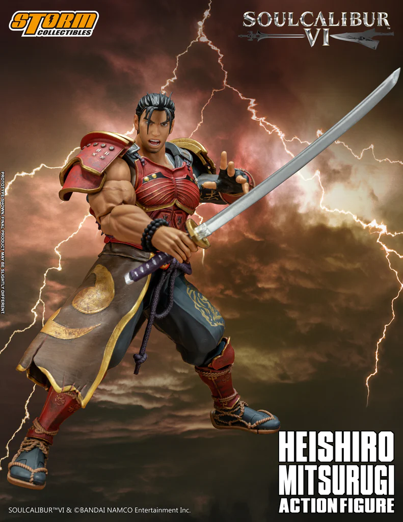 HEISHIRO MITSURUGI will be the first character to be released from Soulcalibur seires. Mitsurugi is the most iconic playable character that appears in every Soulcalibur game. He is a master swordsman turned wandering mercenary from Japan ever looking for the ultimate sword and a challenge, who is a rival of Taki and Algol and the enemy of Setsuka. Mitsurugi has only one goal in mind, is to seek out the strongest warrior and challenge them to a duel then become the strongest warrior in history.