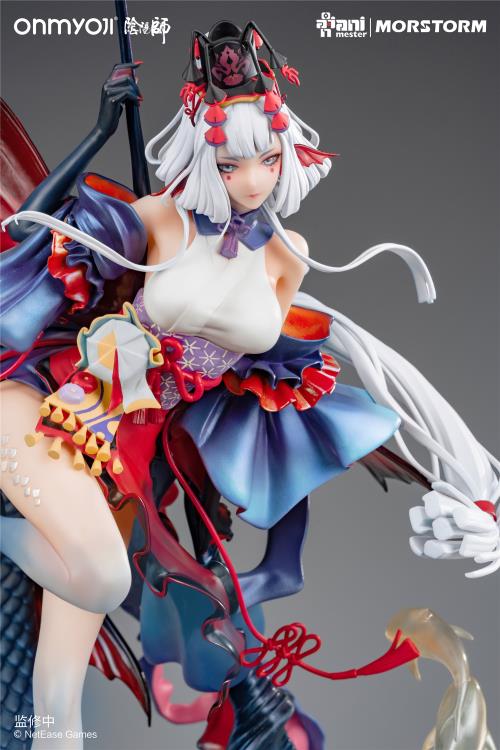 From the mobile game, Onmyoji comes a 1/4th scale figure of the character Senhime. Standing nearly 20 inches, this figure will make a statement in any collection!