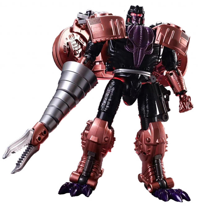 TransArt introduces their release BWM-06 Metal T Rex Standing an impressive 10.2 inches in robot mode, BWM-06 is Masterpiece Scale and transforms to a Tyrannosaurus Rex!