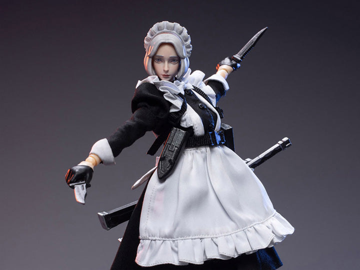 Joy Toy Frontline Chaos figure series continues in 1/12 Scale. Dressed in real cloth and stylish clothing, JoyToy Frontline Chaos is ready to run into battle with weapon combos.