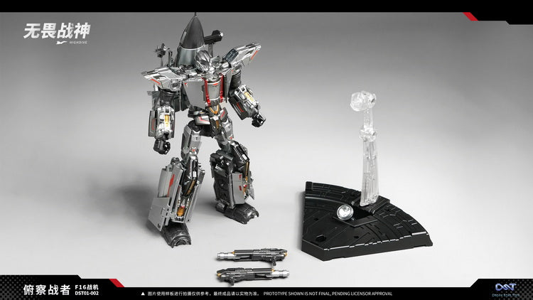 From Dream Star Toys comes Highdive! This highly detailed figure transforms from robot mode to plane mode.