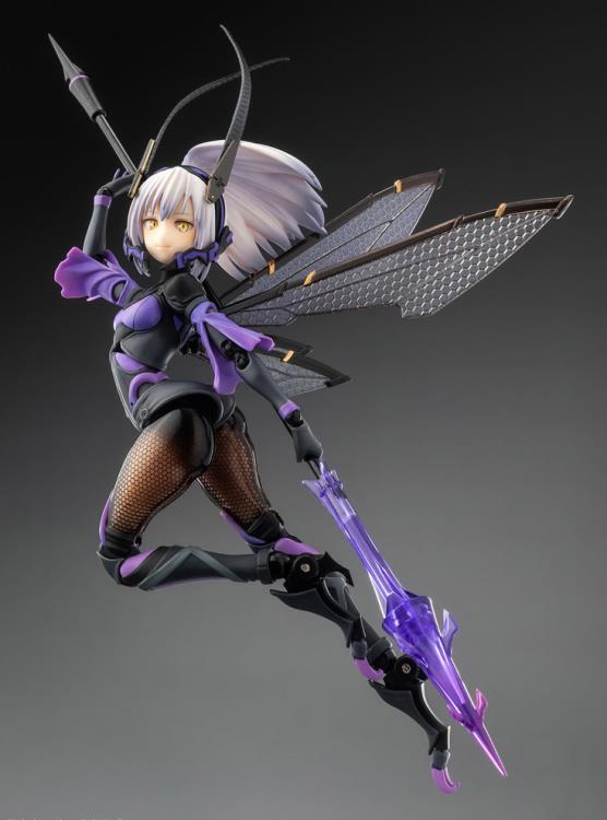 The Argidae Girl BEE-04R figure is based on an illustration by Mogumo in 1/12 scale! With several removable parts and a movable eyeball gimmick, this figure is easily customizable for your collection! The base of the figure even includes storage for smaller additional parts when they are not in use!
