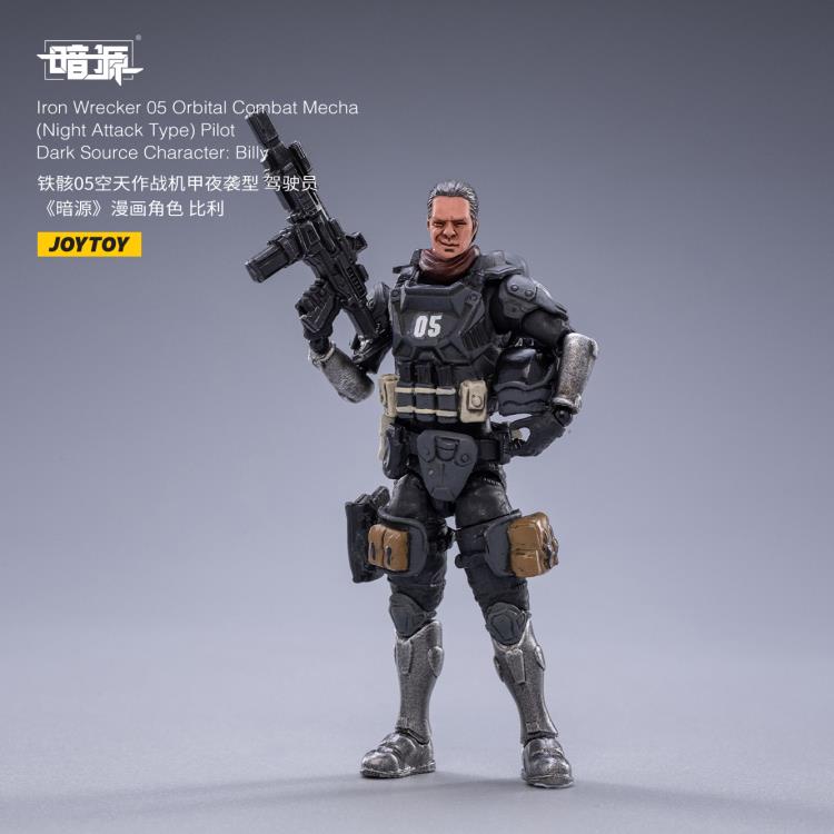 Joy Toy Dark Source Iron Wrecker 05 Orbital Combat Mecha (Night Attack Type) 1/25 Scale Figure JT2030. Joy Toy’s military vehicle series continues with the Iron Wrecker 05 Orbital Combat Mecha (Night Attack Type) and pilot figure!
