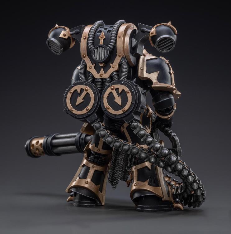 Joy Toy brings the Black Legion Havocs Marine to life with this 1/18 scale figure. The JoyToy Black Legion is a Traitor Legion of Chaos Space Marines that is the first in infamy, if not in treachery, whose name resounds as a curse throughout the scattered and war-torn realms of Humanity. Recreate the most important battles with this highly detailed and articulated figure.