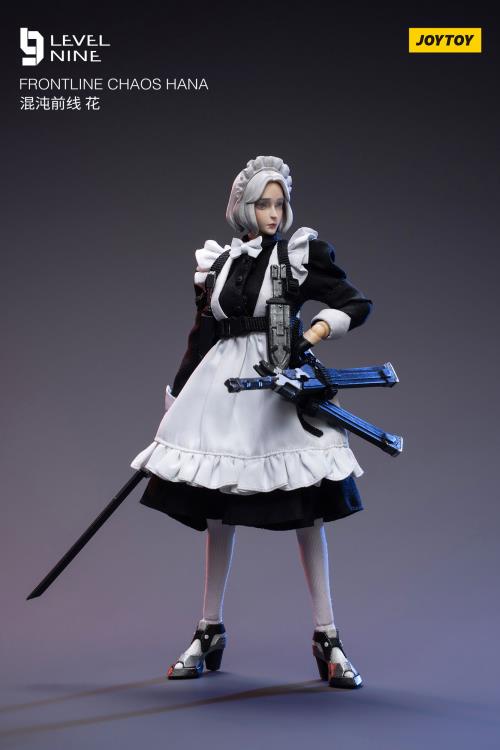 Joy Toy Frontline Chaos figure series continues in 1/12 Scale. Dressed in real cloth and stylish clothing, JoyToy Frontline Chaos is ready to run into battle with weapon combos.