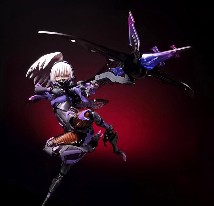 The Argidae Girl BEE-04R figure is based on an illustration by Mogumo in 1/12 scale! With several removable parts and a movable eyeball gimmick, this figure is easily customizable for your collection! The base of the figure even includes storage for smaller additional parts when they are not in use!