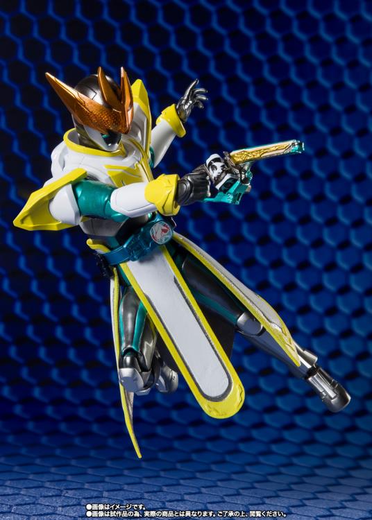 Premium Bandai/ Tamashii Nation/ Bandai Spirits/S.H.Figuarts From the Kamen Rider Revice series comes a new S.H.Figuarts figure: Kamen Rider Live in Bat Genome and Jackal Genome form! Measuring around 6 inches tall, Kamen Rider Live features multiple points of articulation and comes with Bat and Jackal Genome parts.