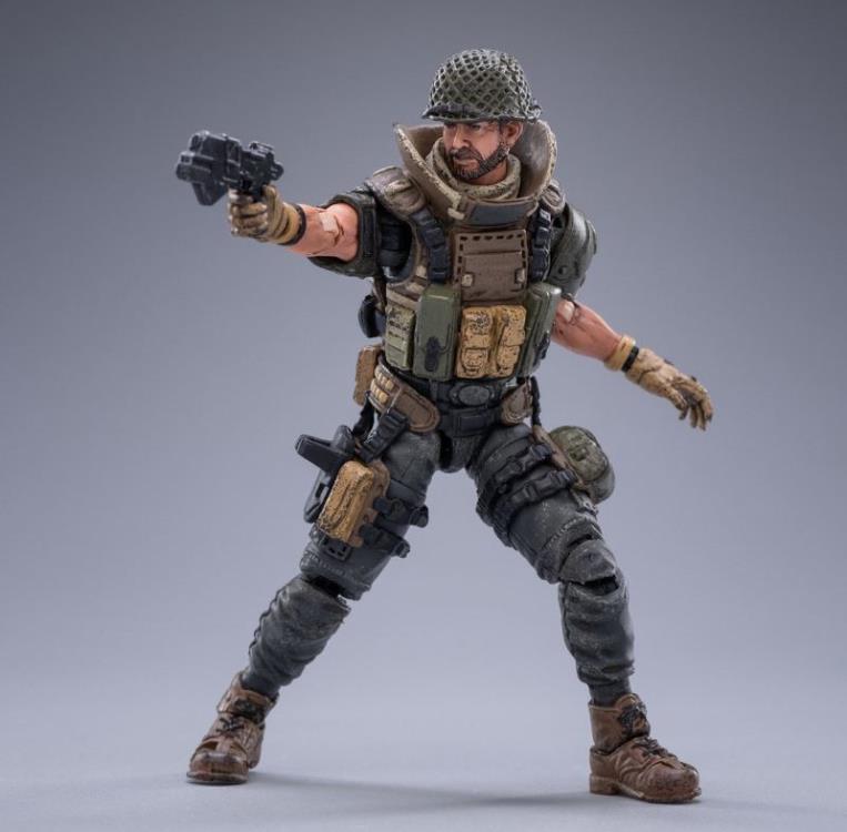 Joy Toy Gregson figure is incredibly detailed in 1/18 scale. JoyToy figure is highly articulated and includes weapon accessories as well as several pieces of removable gear.