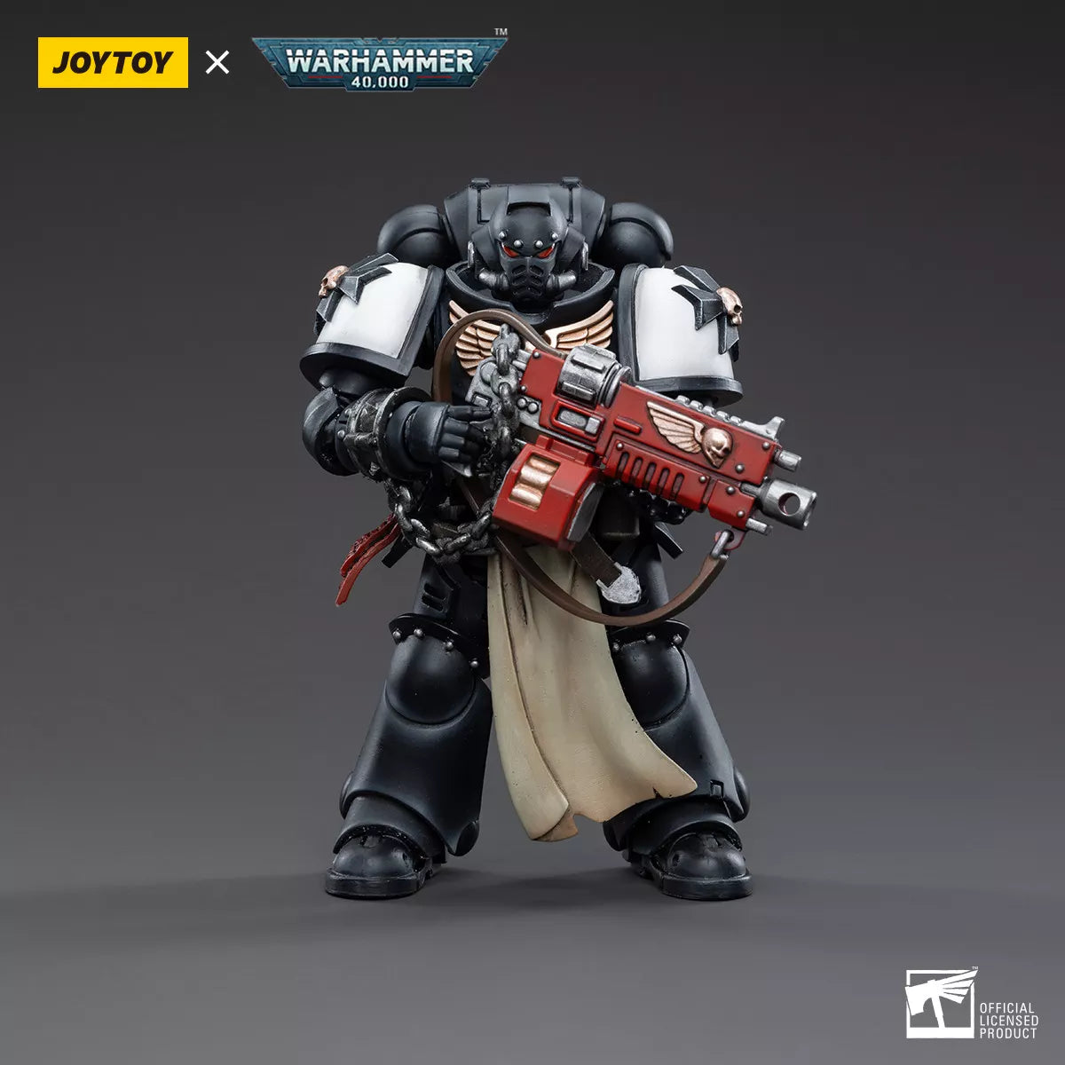 The most elite of the Space Marine Chapters in the Imperium of Man, Joy Toy brings the Ultramarines from JoyToy Warhammer 40k to life with this new series of 1/18 scale figures. Each Joy Toy figure includes interchangeable hands and weapon accessories and stands between 4″ and 6″ tall.