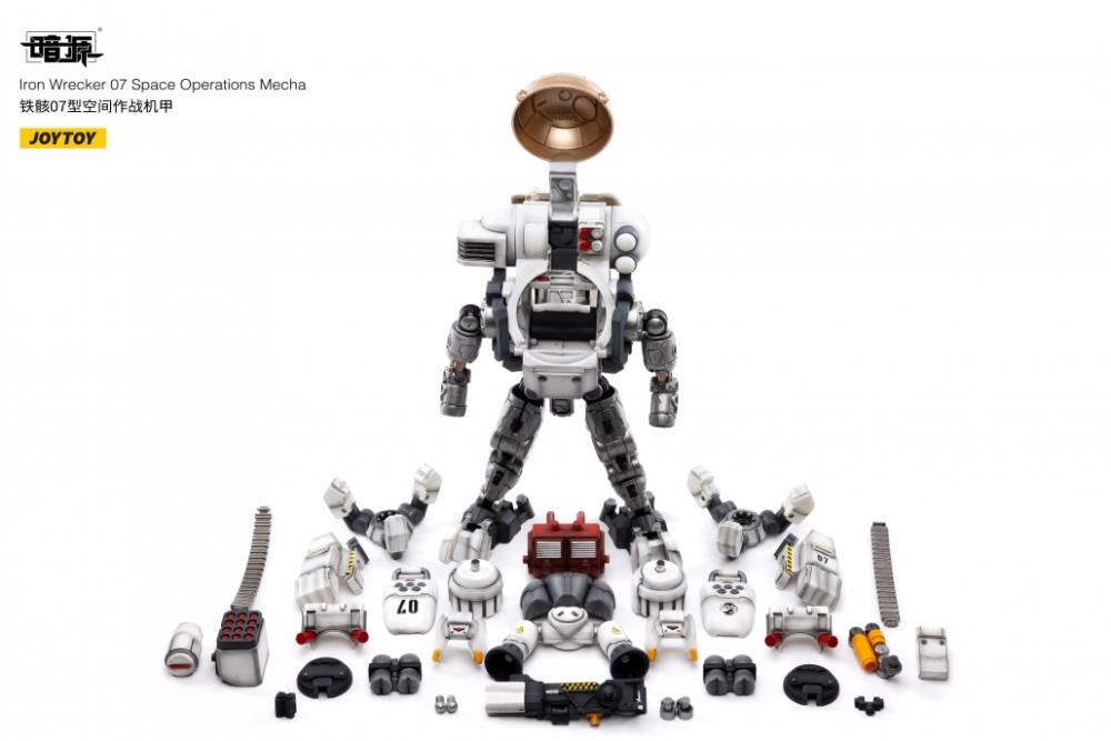 Joy Toy Dark Source Iron Wrecker 07 Space Operations Mecha 1/25 Scale Action Figure JT2207. JoyToy military vehicle series continues with the Iron Wrecker 07 Space Operations Mecha and pilot figure!