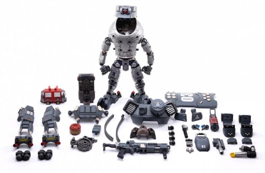 Joy Toy’s military vehicle series continues with the Iron Wrecker 03 Urban Warfare Mecha and pilot figure! Each 1/25 scale articulated military mech and pilot features intricate details on a small scale and comes with equally-sized weapons and accessories.