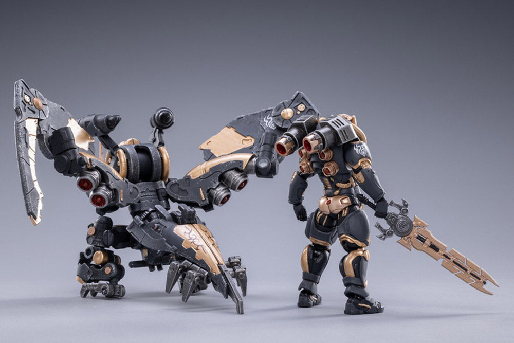 Joy Toy Battle for the Stars Saluk Flame Dragon Cavalry (Shadow) 1/18 Scale Set. Originally, JoyToy Flame Dragons inhabited a planet abound with active volcanos. The severe natural environment there forced Flame Dragons to evolve scales that are nearly unbreakable and fireproof.