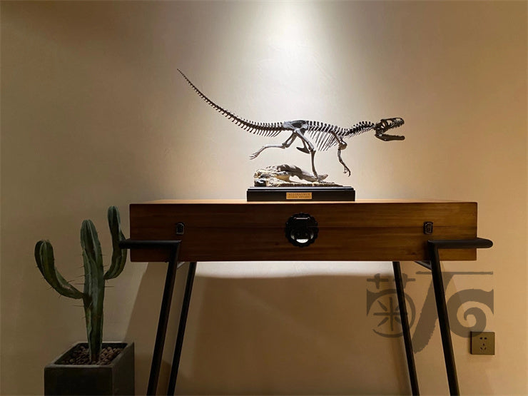 Ammonites Manufacturing Allosaurus Dinosaur Skeleton 1/10 Figure/ Statue with Wooden Base