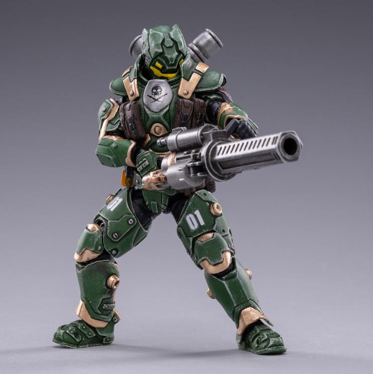From Joy Toy, this Battle for the Stars 01st Legion Steel set of figures is incredibly detailed in 1/18 scale. Each figure is highly articulated and includes weapon accessories.