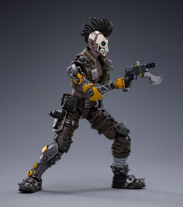 Joy Toy Battle for the Stars: The Cult of San Reja action figure is incredibly detailed in 1/18 scale. JoyToy figure is highly articulated and includes weapon accessories as well as several pieces of removable armor.