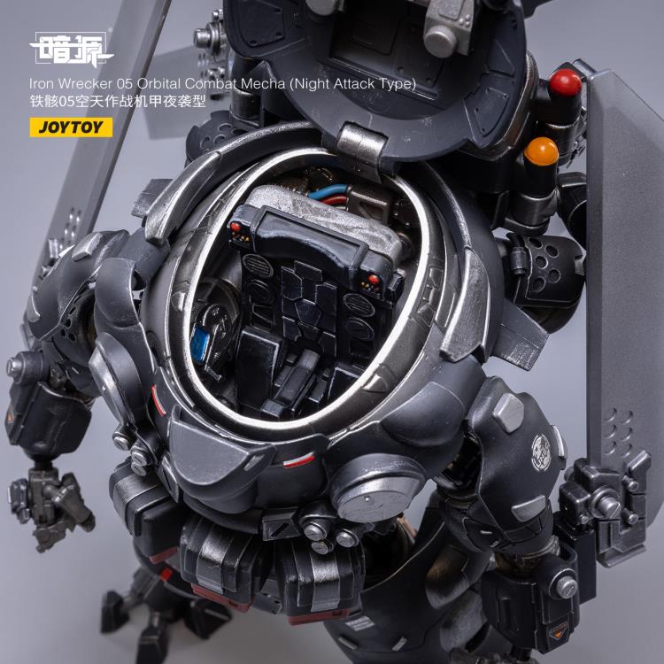 Joy Toy Dark Source Iron Wrecker 05 Orbital Combat Mecha (Night Attack Type) 1/25 Scale Figure JT2030. JoyToy military vehicle series continues with the Iron Wrecker 05 Orbital Combat Mecha (Night Attack Type) and pilot figure!