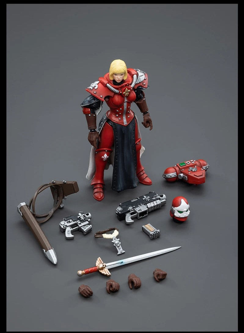 Joy Toy brings the Adepta Sororitas, also known as the Sisters of Battle, from Warhammer 40k to life with this new series of 1/18 scale figures! An all-female subdivision of the Ecclesiarchy religious organization, these warriors serve as the organization's fighting arm and mercilessly root out corruption. Each figure typically includes interchangeable hands and weapon accessories and stands between 4" and 6" tall.