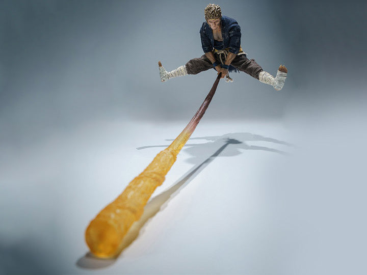 This accessory is perfect with 1/12 scale articulated figure of the martial artist monk Wukong measures around 6.5 inches tall and features real fabric clothing, alternate hands, monkey mask, beaded necklace, 2 bananas, and his monk staff.