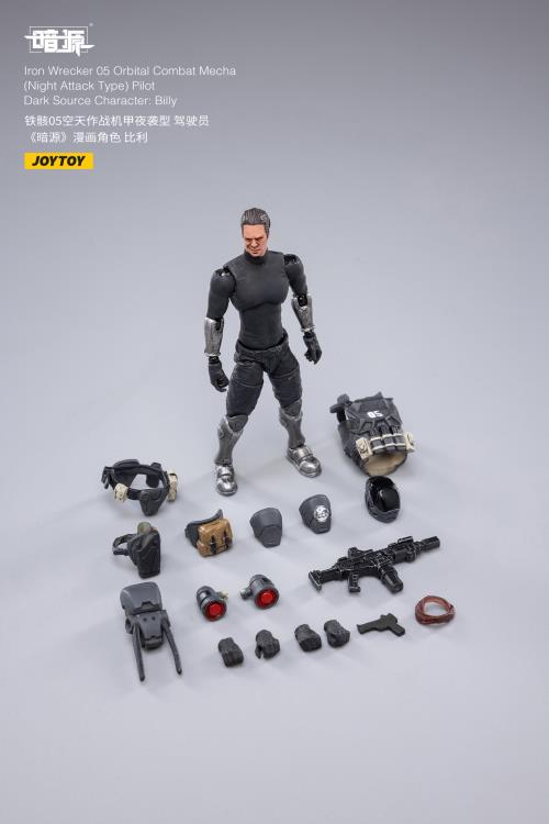 Joy Toy Dark Source Iron Wrecker 05 Orbital Combat Mecha (Night Attack Type) 1/25 Scale Figure JT2030. Joy Toy’s military vehicle series continues with the Iron Wrecker 05 Orbital Combat Mecha (Night Attack Type) and pilot figure!