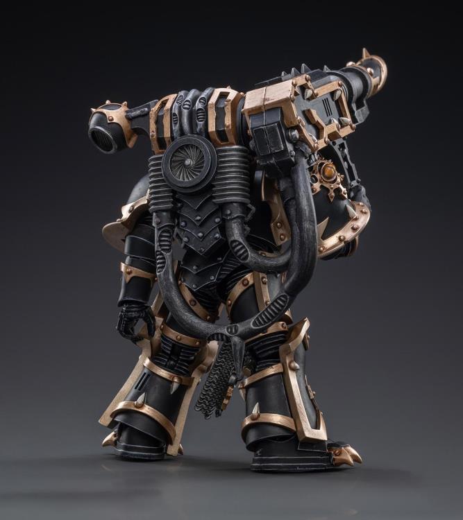 Joy Toy brings the Black Legion Havocs Marine to life with this 1/18 scale figure. The JoyToy Black Legion is a Traitor Legion of Chaos Space Marines that is the first in infamy, if not in treachery, whose name resounds as a curse throughout the scattered and war-torn realms of Humanity. Recreate the most important battles with this highly detailed and articulated figure.
