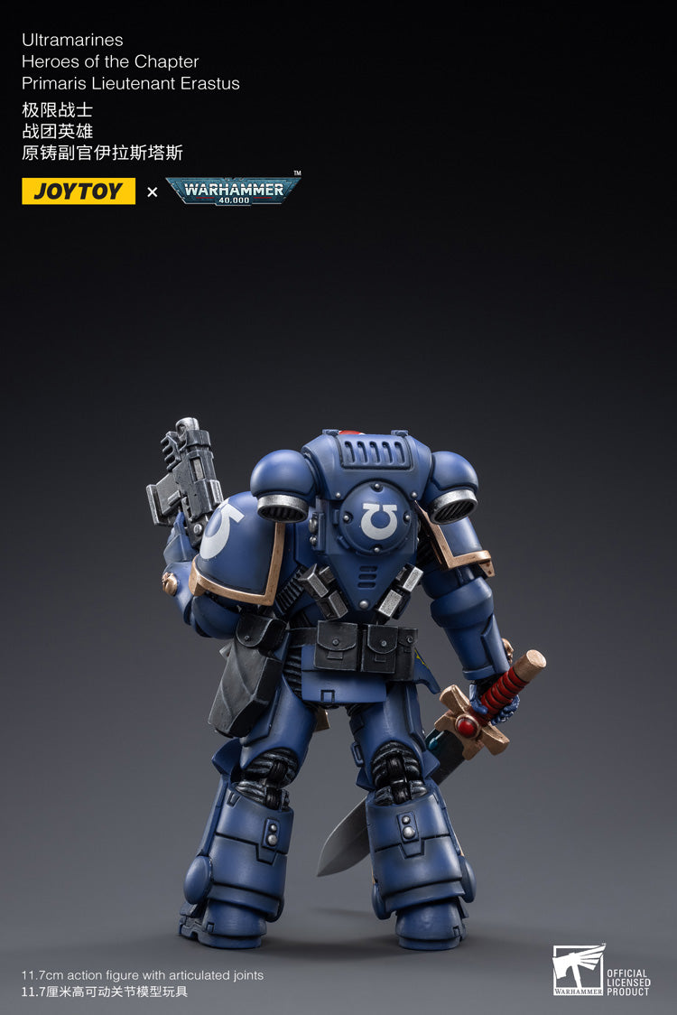 The most elite of the Space Marine Chapters in the Imperium of Man, Joy Toy brings the Ultramarines from Warhammer 40k to life with this new series of 1/18 scale figures. Each JoyToy figure includes interchangeable hands and weapon accessories and stands between 4″ and 6″ tall.