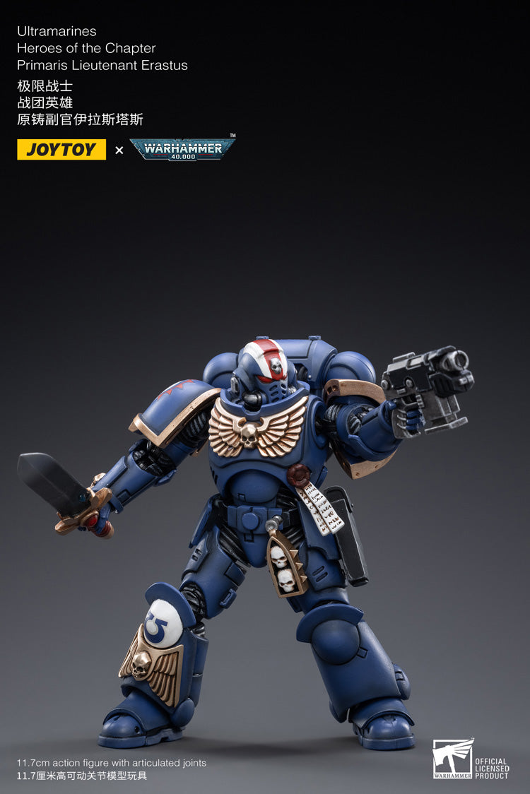 The most elite of the Space Marine Chapters in the Imperium of Man, Joy Toy brings the Ultramarines from Warhammer 40k to life with this new series of 1/18 scale figures. Each JoyToy figure includes interchangeable hands and weapon accessories and stands between 4″ and 6″ tall.