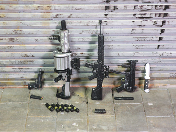 Unbranded 1/12 scale Weapon Gun Accessories Set A + B