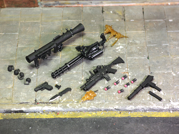 Unbranded 1/12 scale Weapon Gun Accessories Set A + B