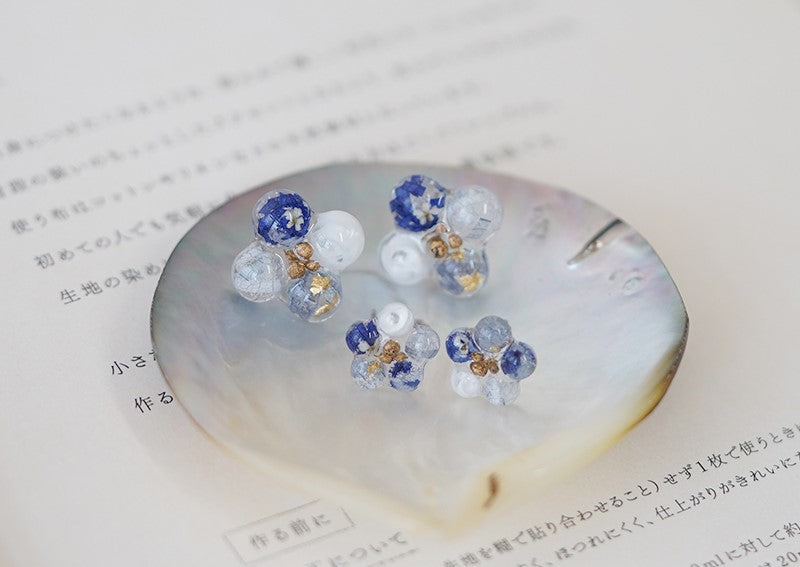 Colourful Summer Flower Handmade Stud Earrings