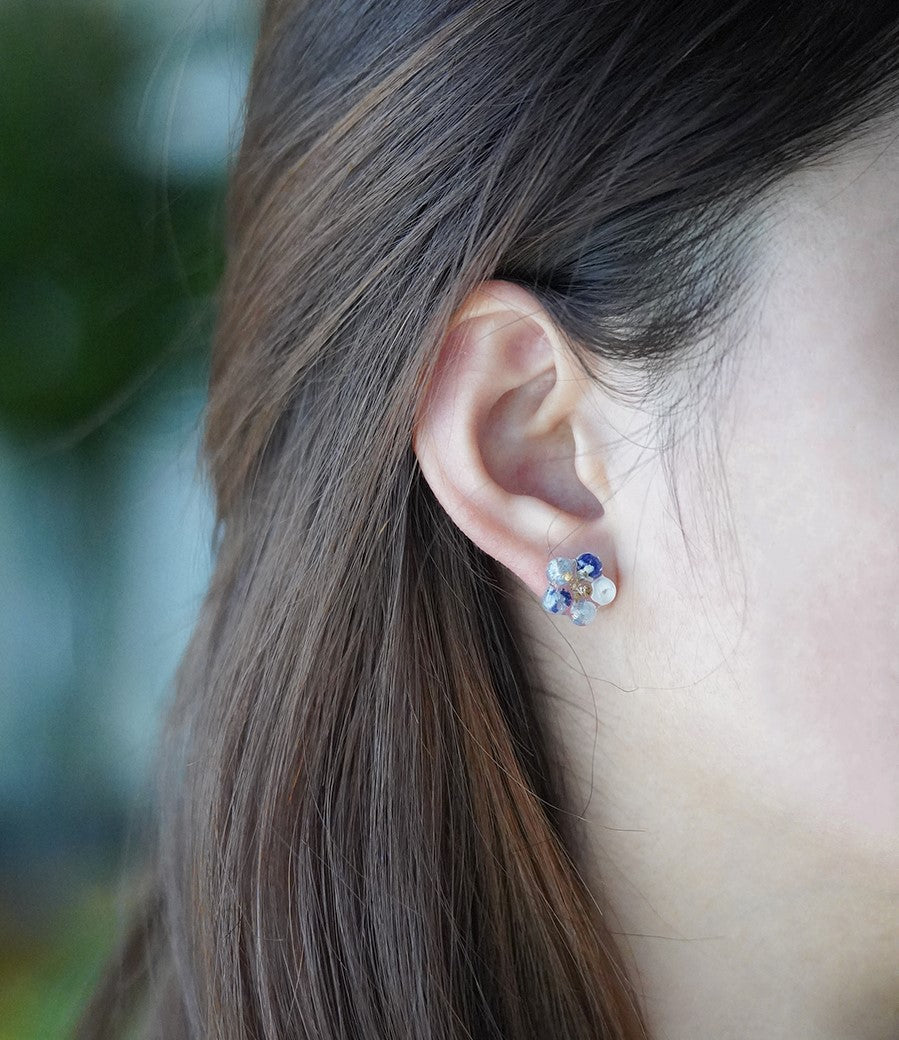 Colourful Summer Flower Handmade Stud Earrings