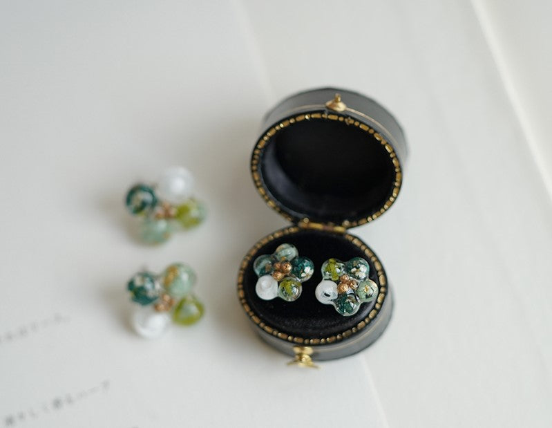 Colourful Summer Flower Handmade Stud Earrings