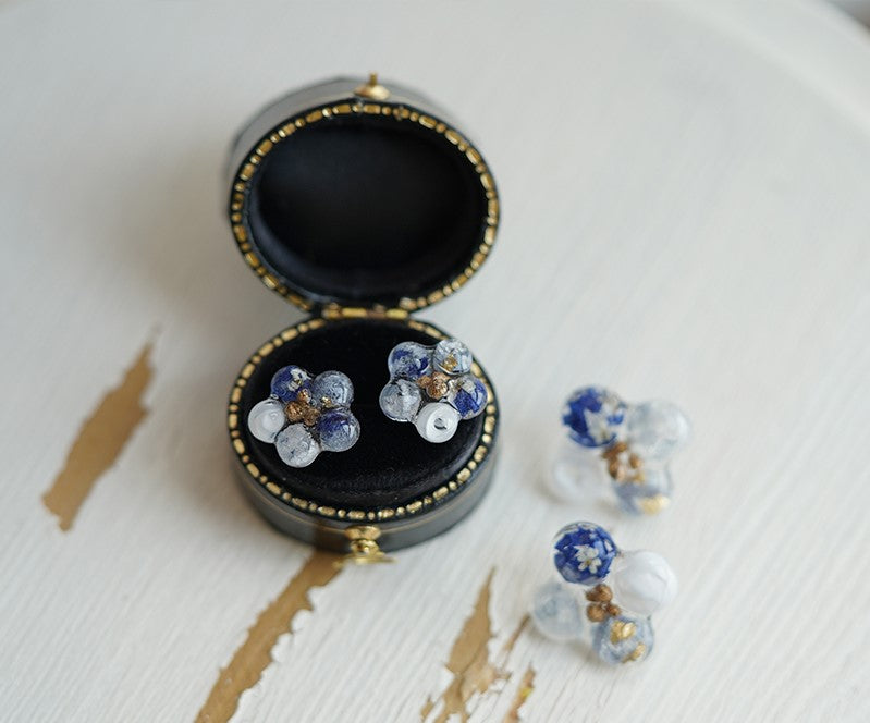 Colourful Summer Flower Handmade Stud Earrings