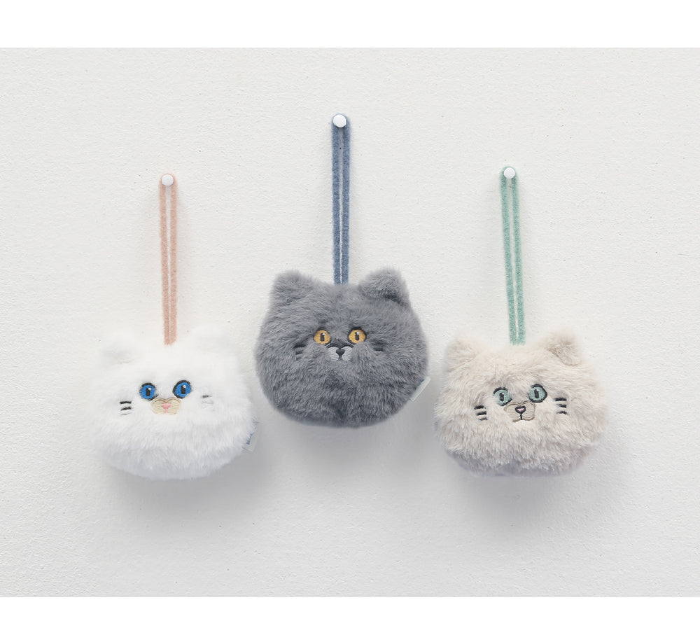 Cute Plush Cat Head Bag Accessory/ Bag Charm for school/ kids/ girls, suitable for travelling, going to school or casual hang out with friends.