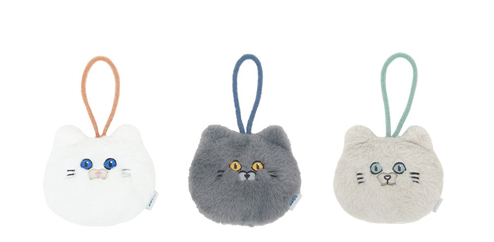 Cute Plush Cat Head Bag Accessory/ Bag Charm for school/ kids/ girls, suitable for travelling, going to school or casual hang out with friends.